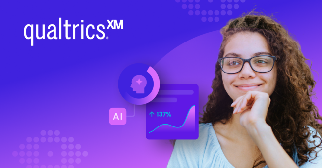 Image of a girl thinking about the positive results about AI